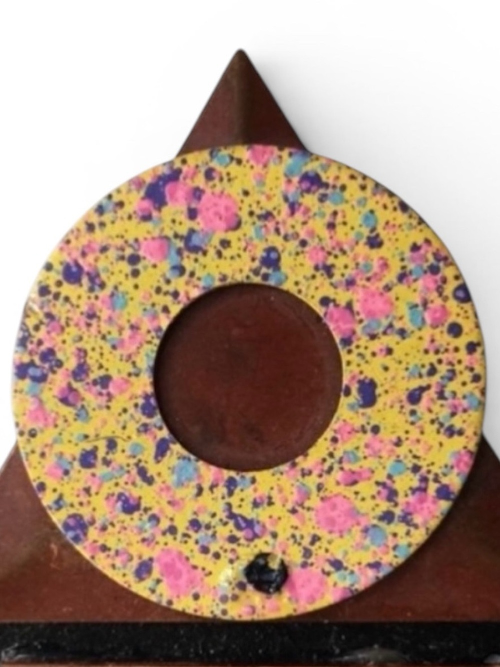 Vintage Memphis-Era Post Modern Kinetic Brooch Attributed to EVE KAPLIN - Picture 5 of 13